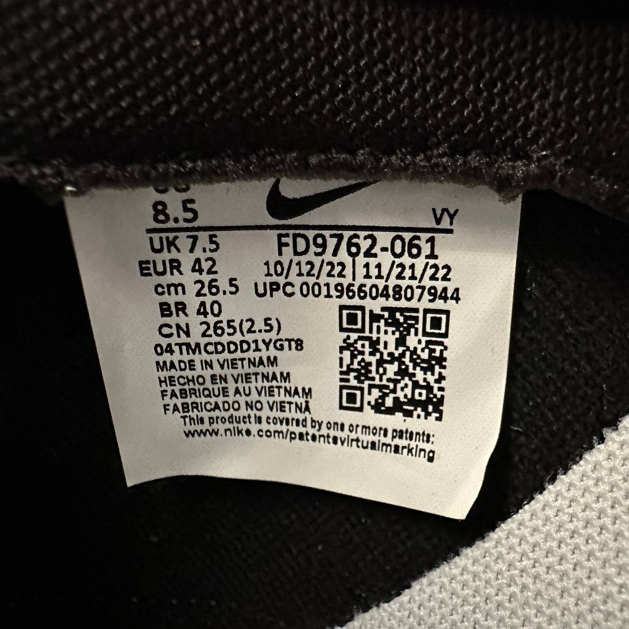 Nike Nike Dunk Low 'White Black Red' FD9762-061 Size 42 Size US 8.5 / EU 41-42 - 8 Thumbnail