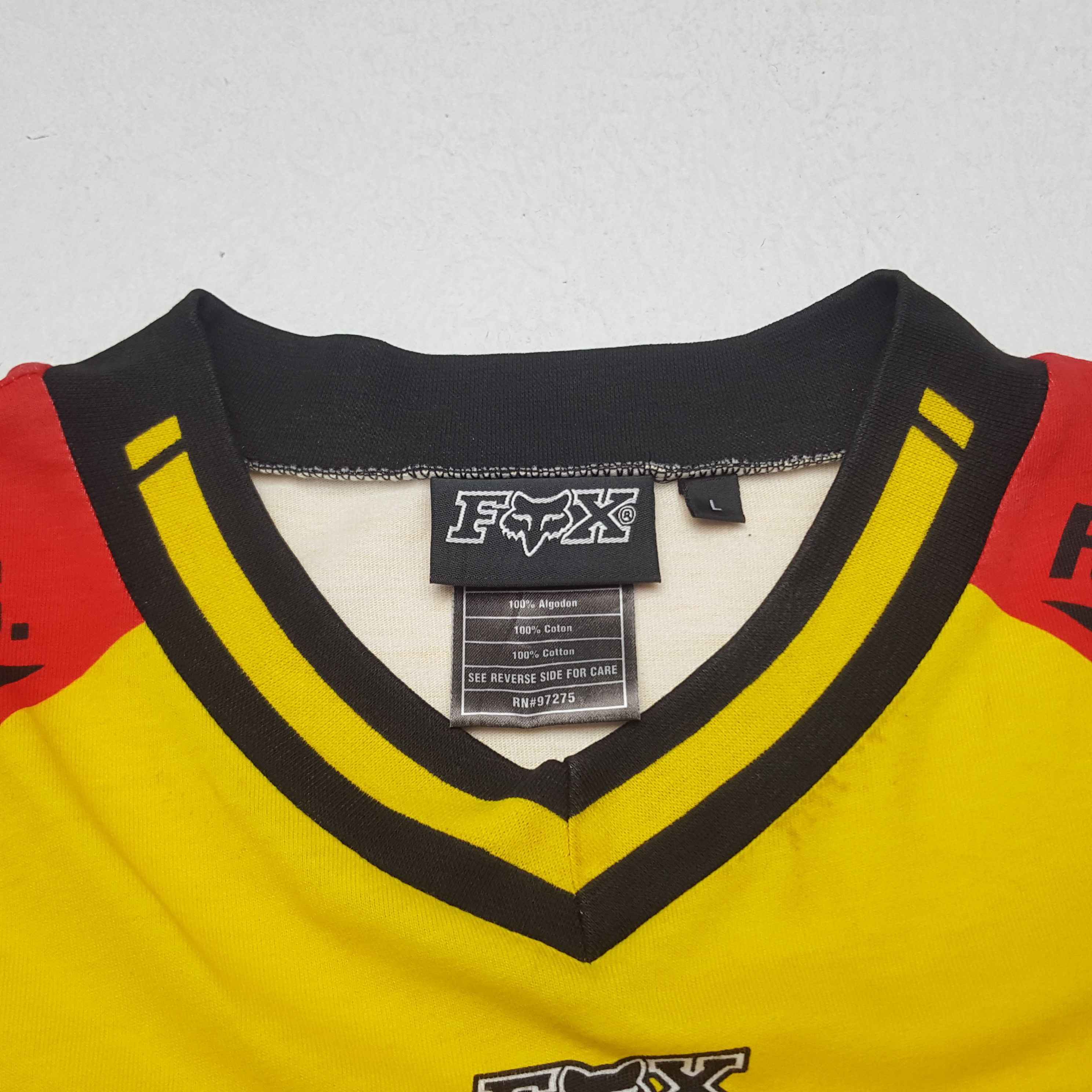 Fox Racing × Vintage Vintage Fox Racing Sport Motocross Tshirt Size US L / EU 52-54 / 3 - 5 Thumbnail