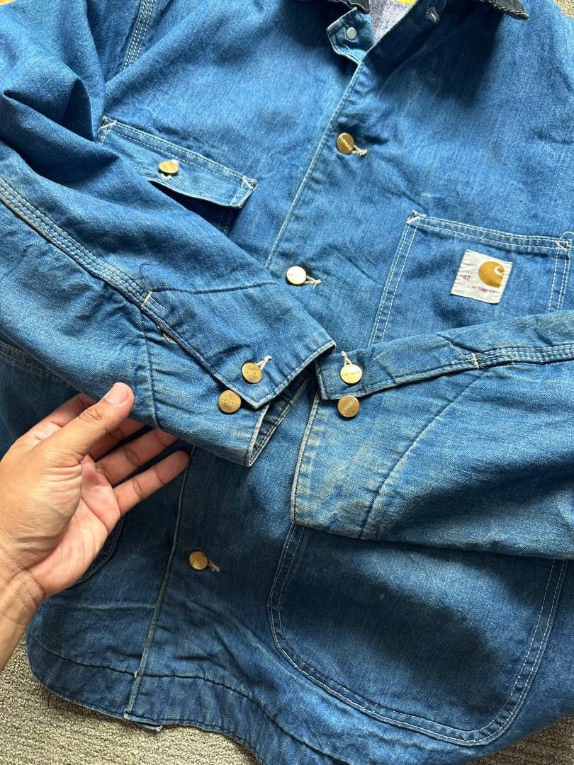 Carhartt VINTAGE CARHARTT DENIM CHORE JACKET Size US L / EU 52-54 / 3 - 7 Thumbnail