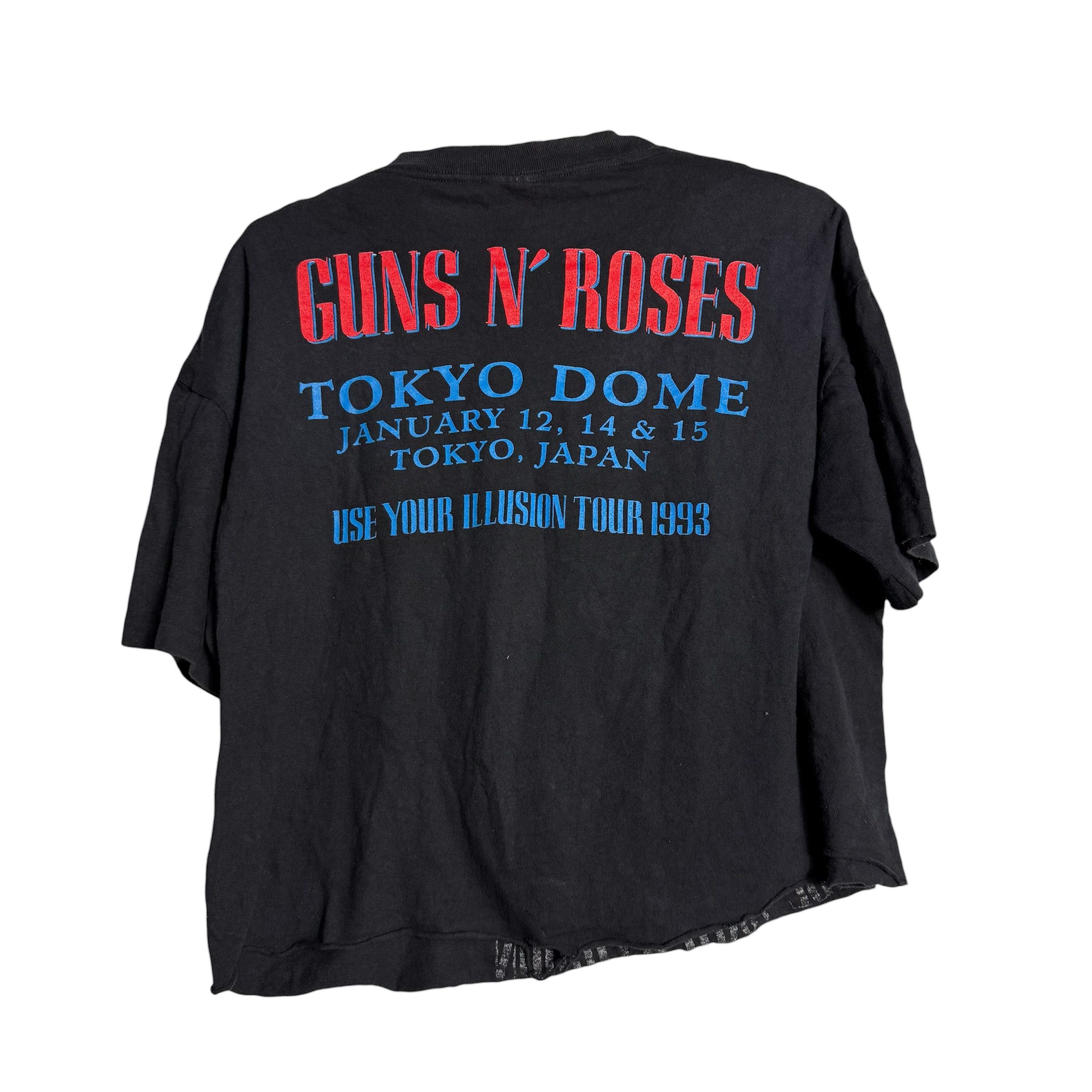 Band Tees 🔥RARE🔥Vintage Guns N' Roses Tokyo Dome Tour Crop T-shirt Size US L / EU 52-54 / 3 - 4 Thumbnail