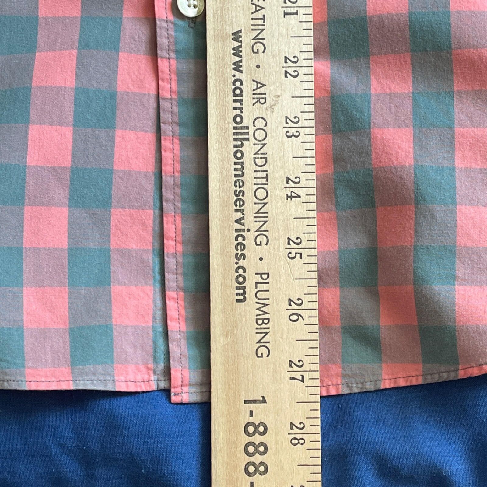 J.Crew J.Crew Men’s XL Orange Gray Check Button Down Shirt CLEAN! Size US XL / EU 56 / 4 - 6 Thumbnail