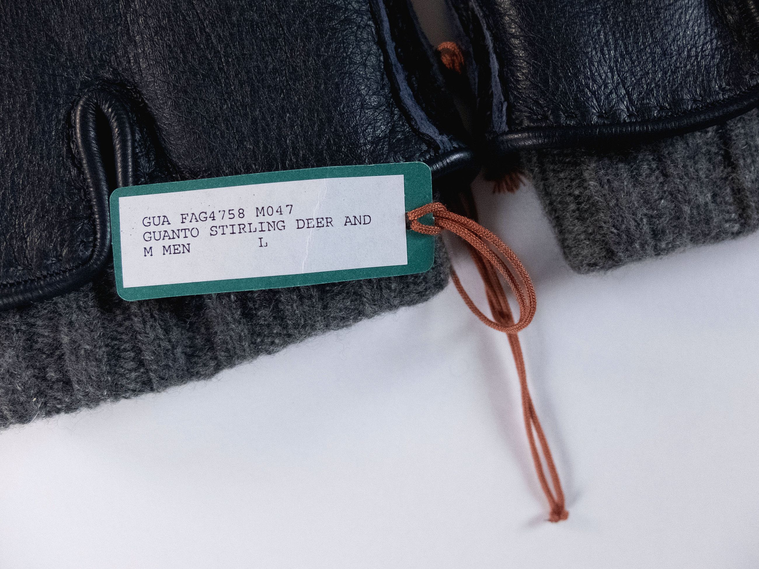 Loro Piana LORO PIANA navy blue deerskin leather & baby cashmere gloves Size ONE SIZE - 2 Thumbnail