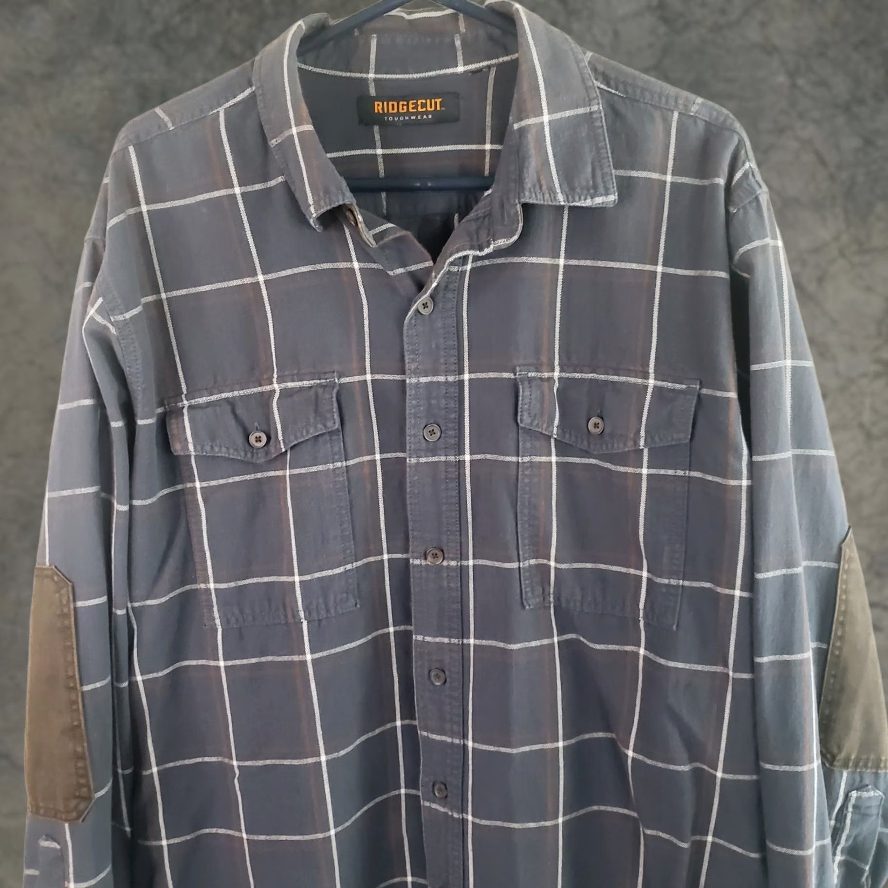 Vintage VINTAGE Ridgecut Toughwear Shirt Men XL Canvas Windowpane Elbow Pads Workwear Utility Size US XL / EU 56 / 4 - 1 Thumbnail