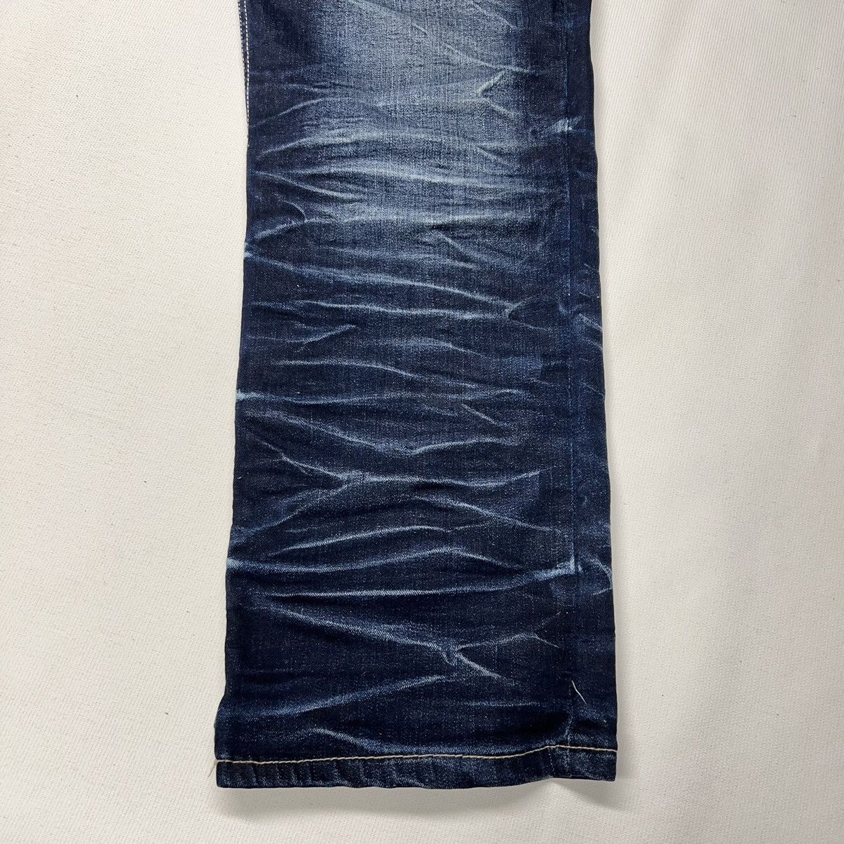Vintage Copper Rivet Jeans Blue Denim Straight Y2K Hip Hop Baggy Size US 38 / EU 54 - 2 Thumbnail