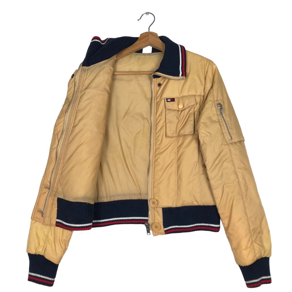Japanese Brand 🔥Vtg Cropped Bomber Jacket Tommy Hilfiger Girl Size US M / EU 48-50 / 2 - 9 Thumbnail