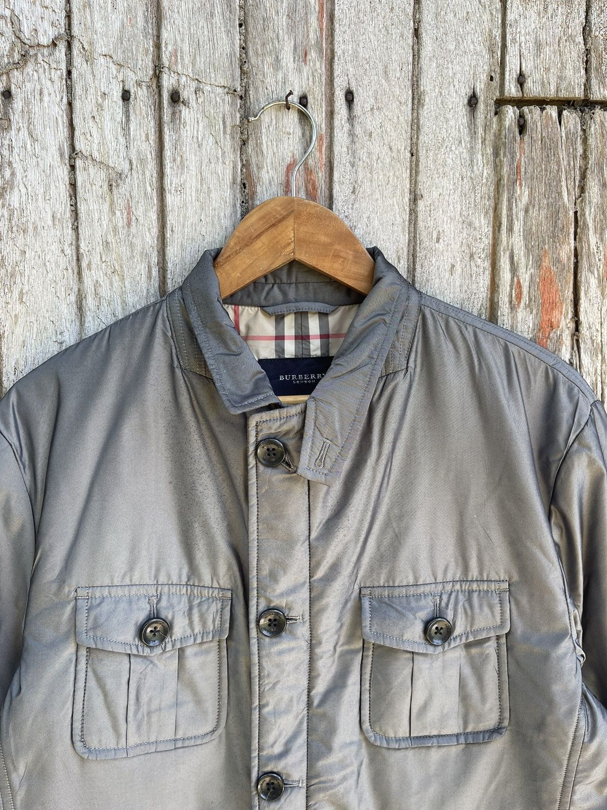 Burberry Burberry London Waxed Field Jacket – Grey Size M / US 6-8 / IT 42-44 - 2 Thumbnail