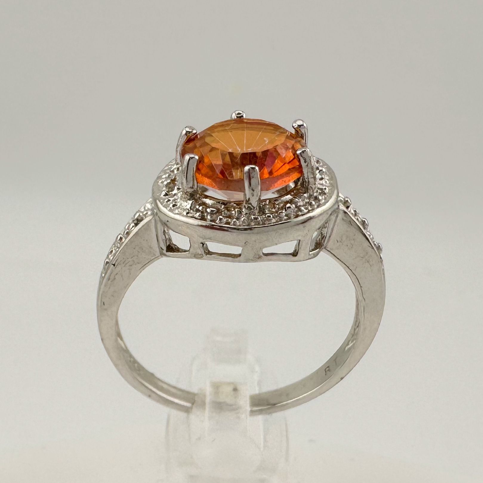 Other Beautiful 2.11 Carat Golden Citrine Ring with Small Diamond Size ONE SIZE - 5 Thumbnail