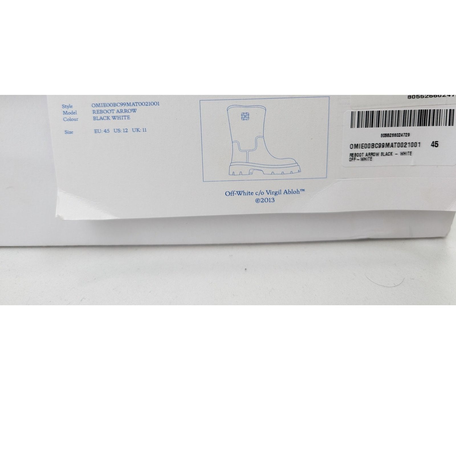 Off-White o1rshd1 Reboot Arrow Boots in Black Size US 12 / EU 45 - 16 Thumbnail