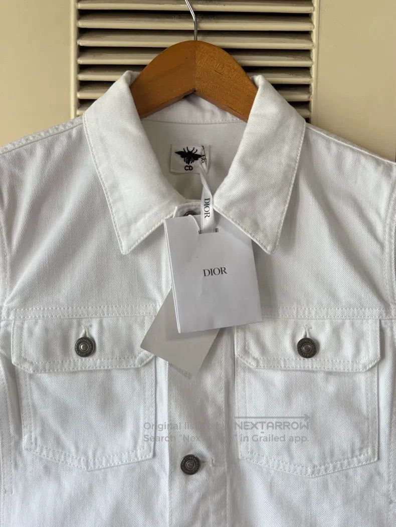 Dior Dior White denim jacket Size XS / US 0-2 / IT 36-38 - 3 Thumbnail