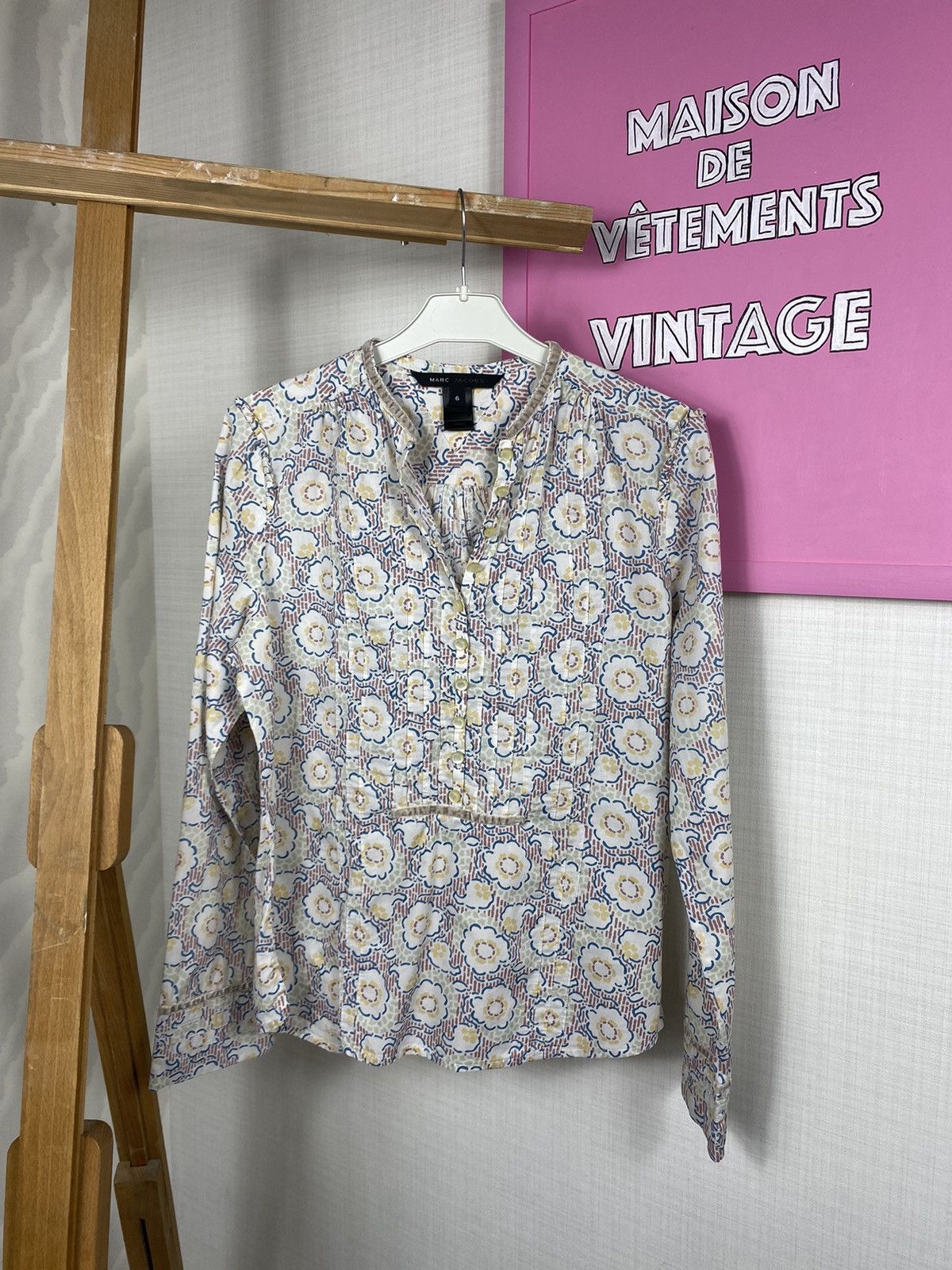 Marc Jacobs Marc Jacobs Blouse Flower Size S / US 4 / IT 40 - 2 Thumbnail