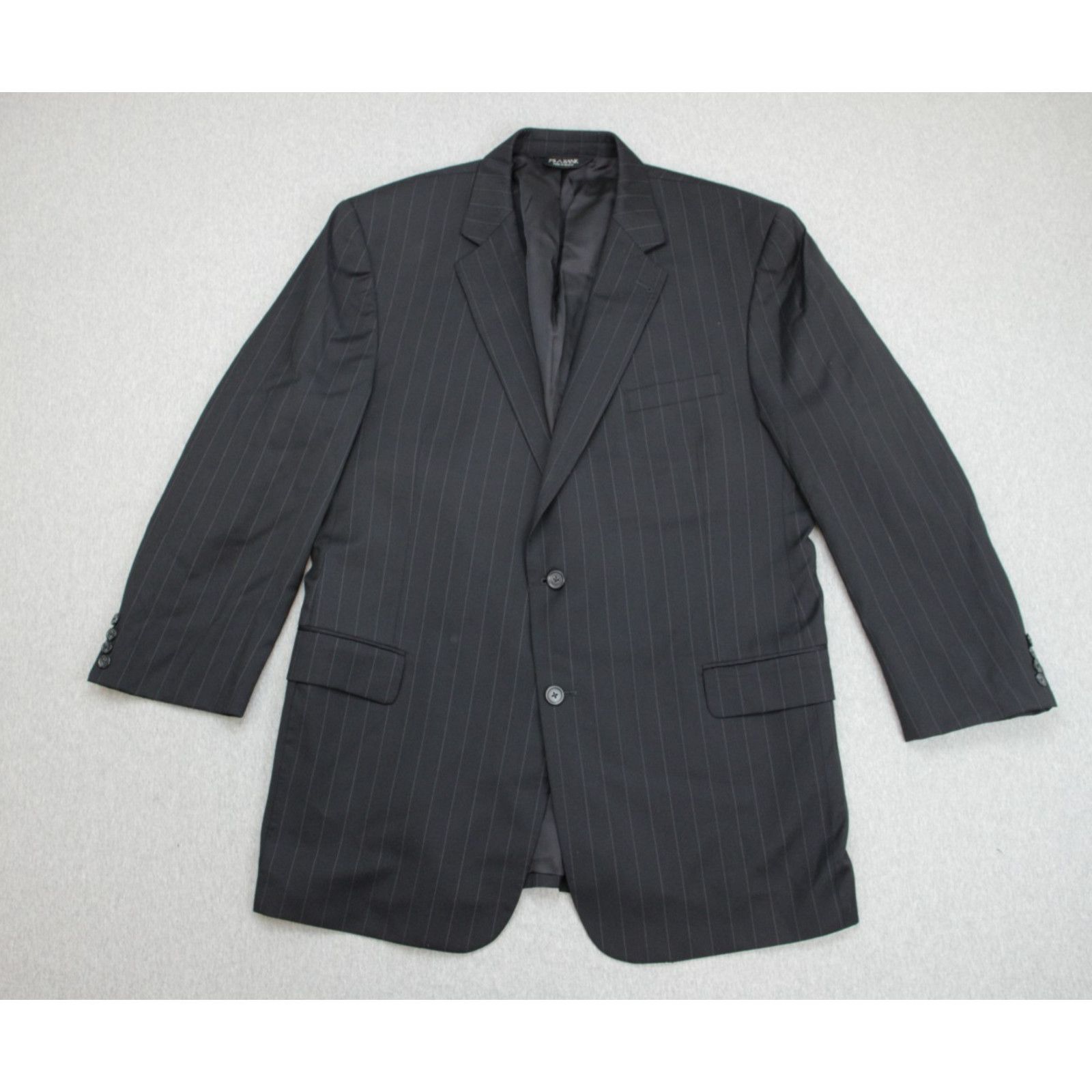 Jos. A. Bank Jos A Bank Suit Mens 48L Black Pinstripe 100% Wool Pants Size 48L - 3 Thumbnail