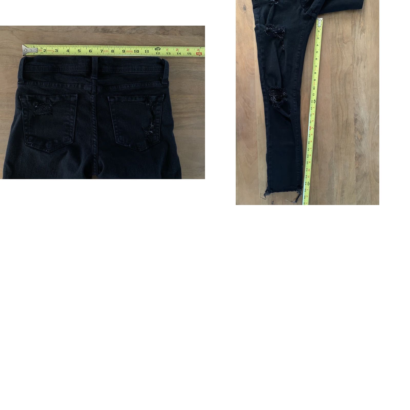 Vintage VINTAGE Flying Monkey Rose Embroidered Jeans Women’s 25x25 Black Floral Skinny Low Rise Size 42" / US 20 - 8 Thumbnail