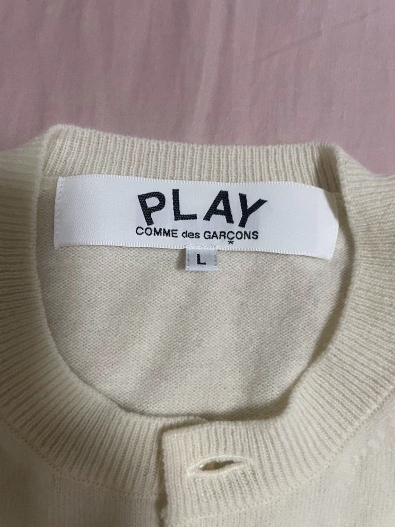 Comme des Garcons Comme Des Garcons White Crew Neck Sweater Large Size L / US 10 / IT 46 - 3 Thumbnail