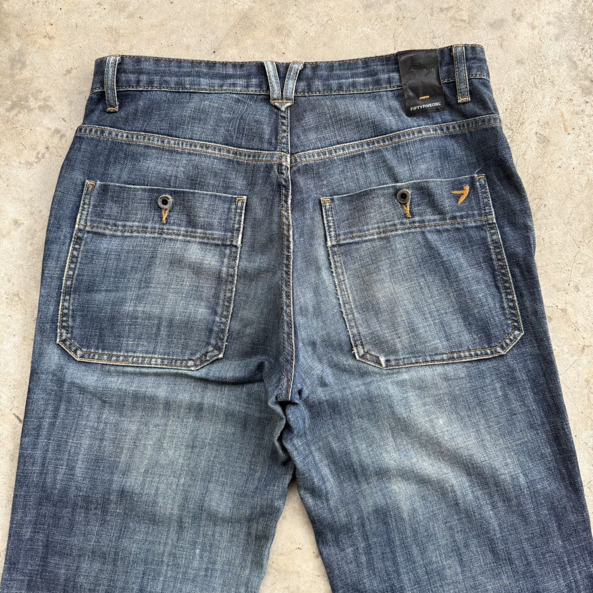 55DSL W33x27 Vintage 55DSL Flare Faded Denim Jean Pants Size US 33 - 9 Thumbnail