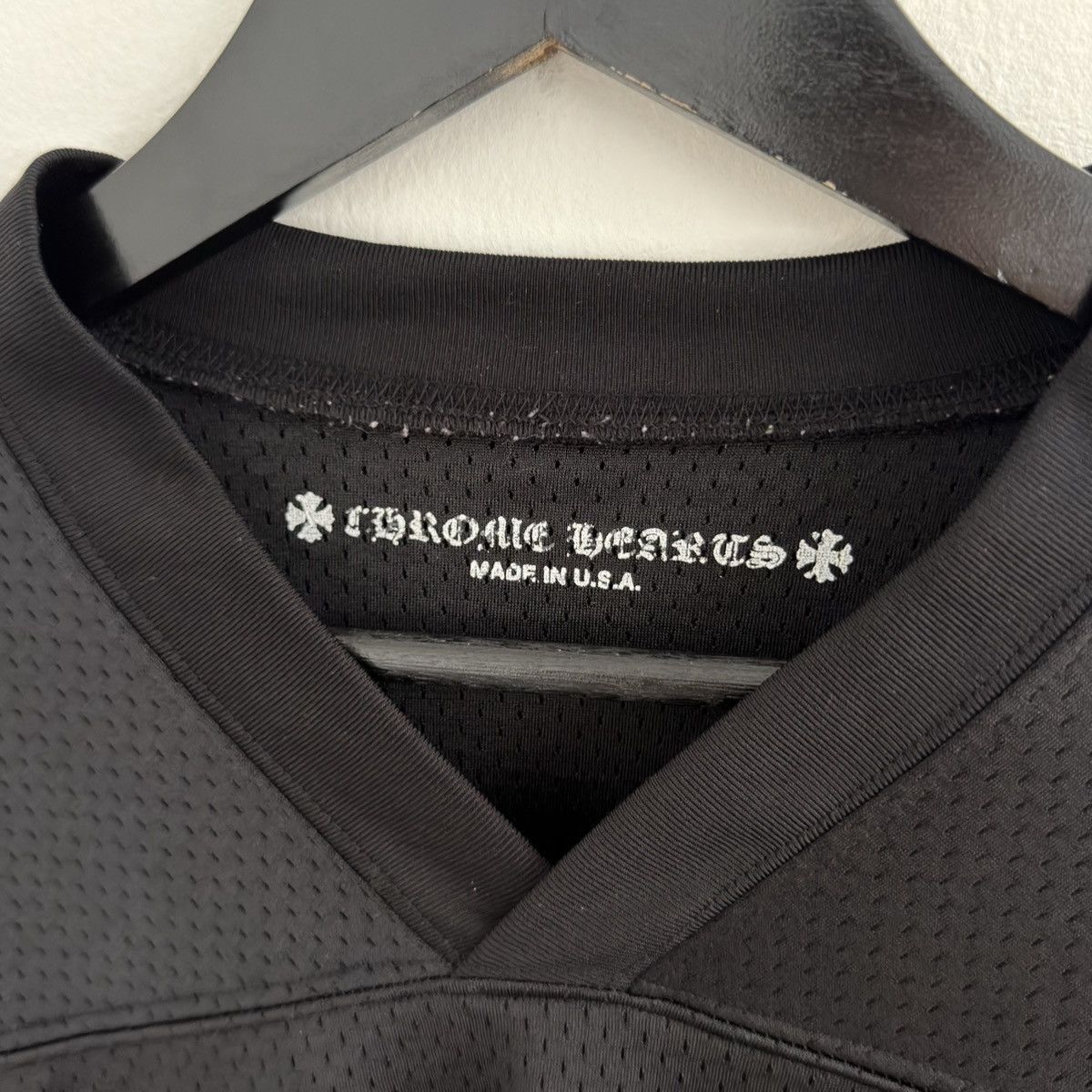 Chrome Hearts Chrome Hearts Black Mesh Long Sleeve Jersey Size US XS / EU 42 / 0 - 3 Thumbnail
