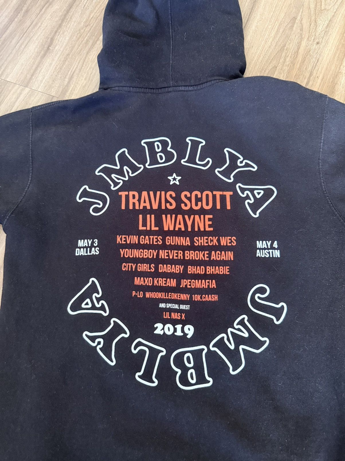 Gildan 2019 JMBLYA Tour Hoodie Travis Scott Lil Wayne Medium Size US M / EU 48-50 / 2 - 4 Thumbnail