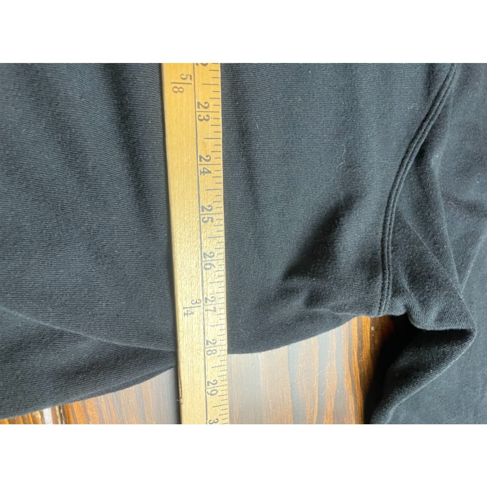 Torrid Torrid Sweater Women’s Size 4 Solid Black Round V-Neck Drawstring Long Sleeve Pullover Open Front Open-Knit Wool Blend Casual Womens Size S / US 4 / IT 40 - 7 Thumbnail