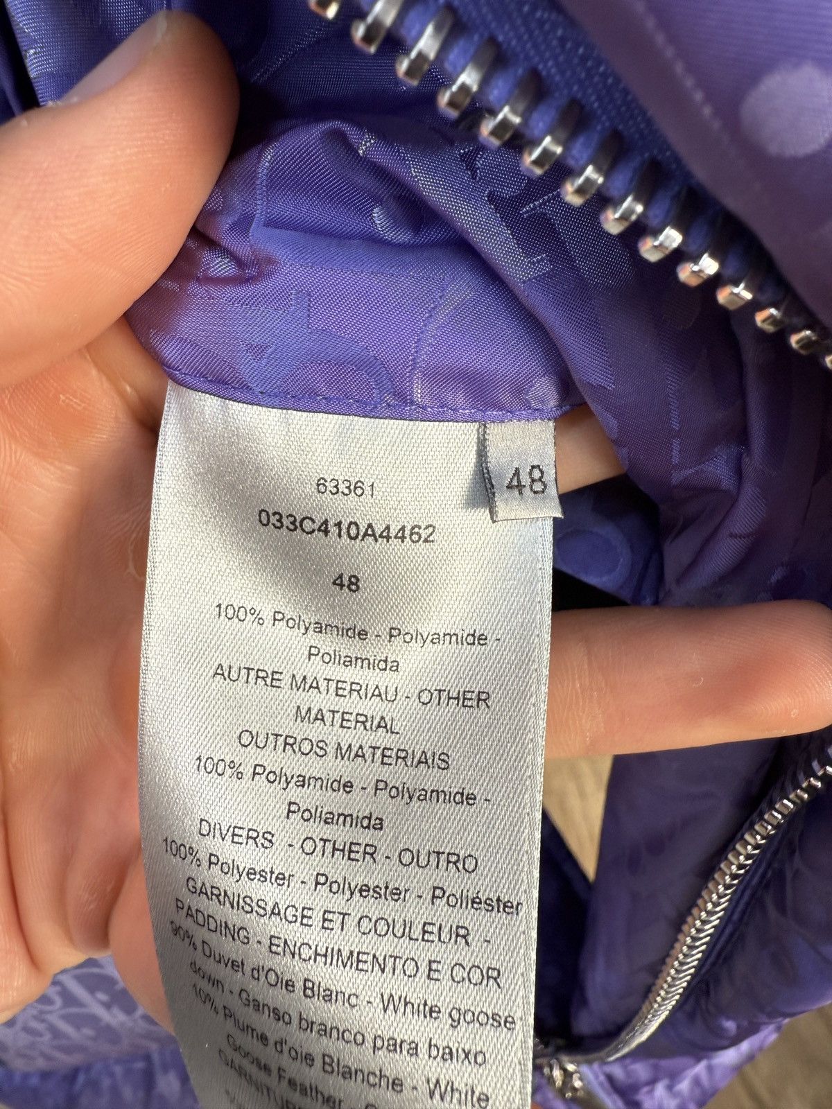 Dior Christian Dior Purple Oblique Vest Size US M / EU 48-50 / 2 - 10 Thumbnail