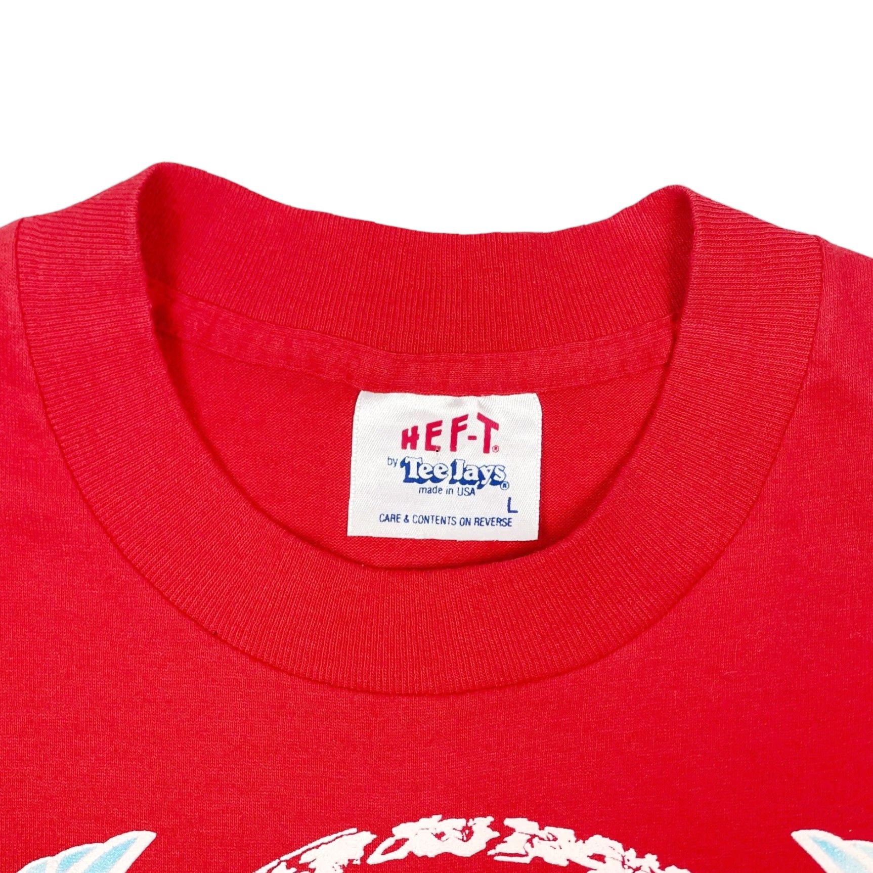 TEE JAYS VINTAGE Powell Peralta Tee Jays T-Shirt Red Skull 80s USA Mens M Small Details: Solid Breathable Cotton-Polyester Skateboarding Street Bones Size US M / EU 48-50 / 2 - 5 Thumbnail