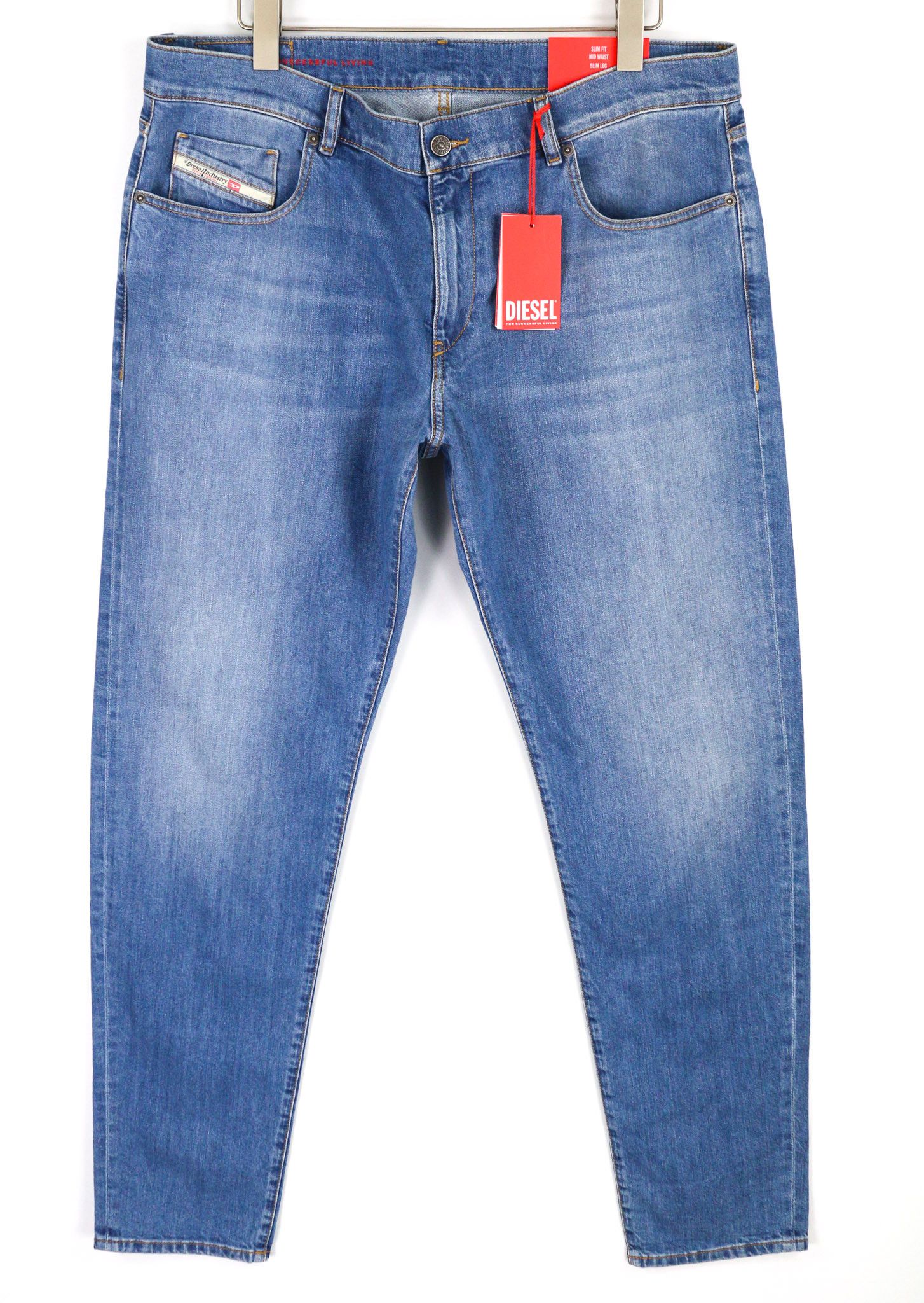 Diesel 2019 D-STRUKT 0EHAJ W40/L34 Slim Blue 40445 Size US 40 / EU 56 - 1 Thumbnail