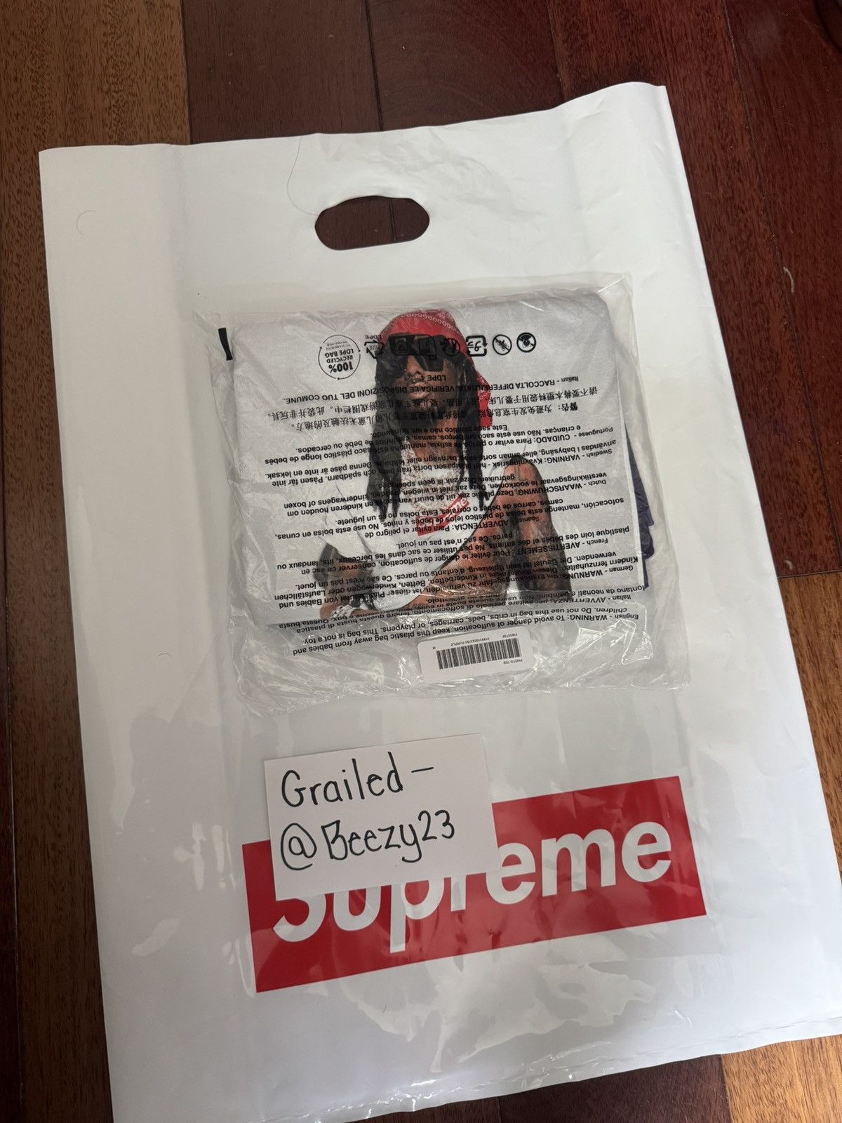 Supreme Playboi Carti Tee Sz M Size US M / EU 48-50 / 2 - 1 Thumbnail