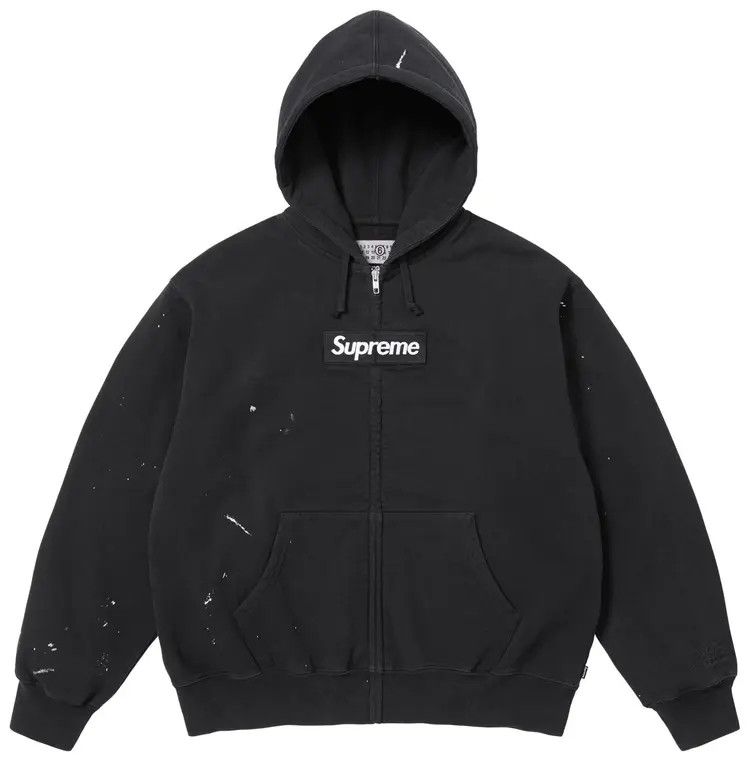 Maison Margiela SUPREME × MM6 Maison Margiela Foil Box Logo Hooded