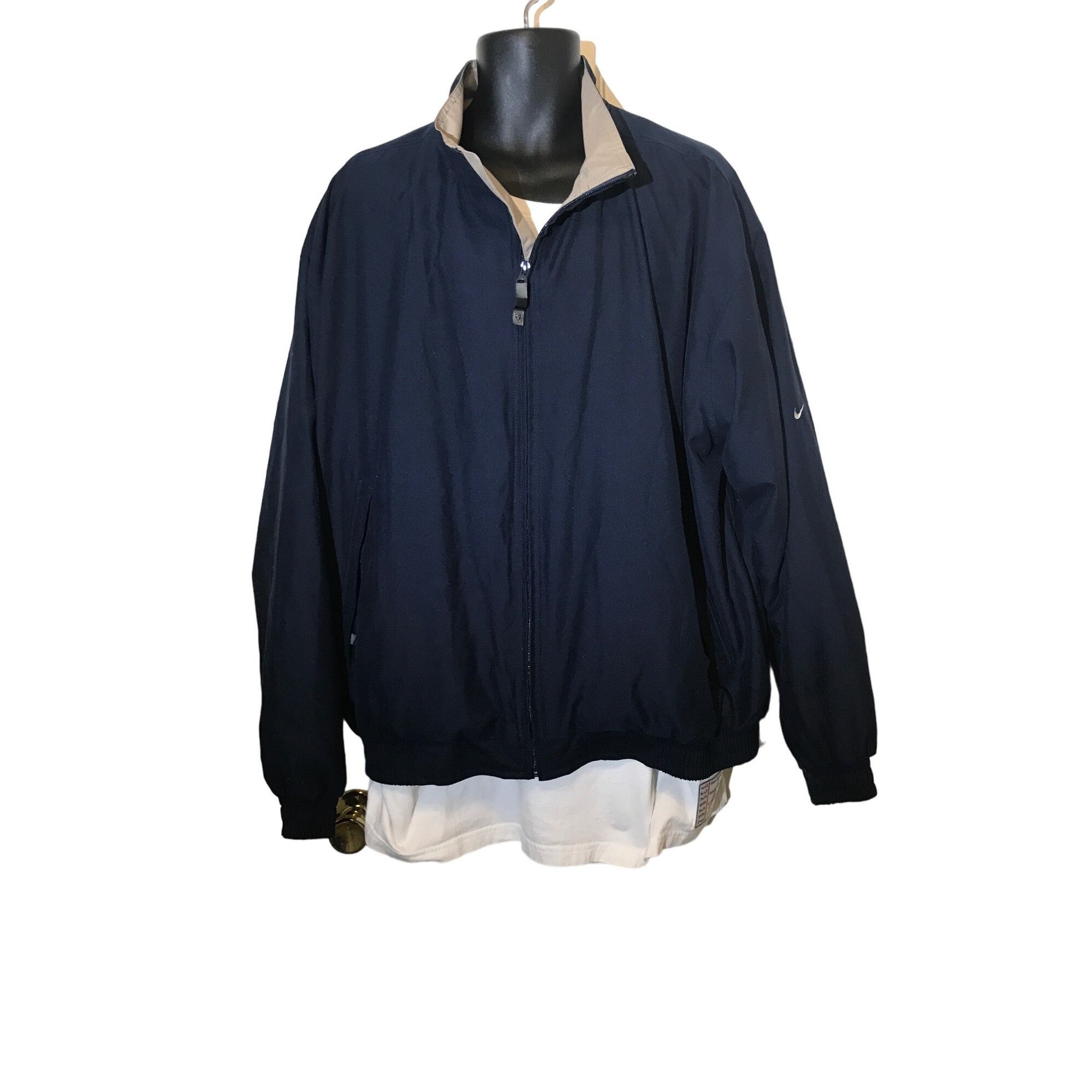 Nike Nike Golf Mens Navy Blue Polyester Golf Full Zip Jacket Size US XL / EU 56 / 4 - 1 Thumbnail