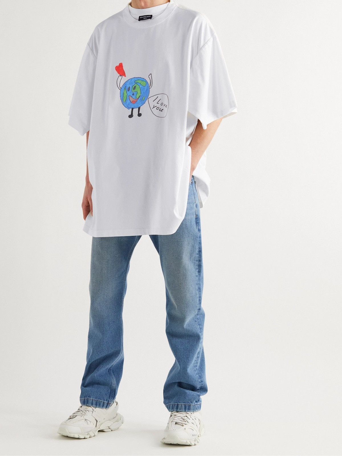 Balenciaga Balenciaga I Love Earth T-Shirt, white, Spring 2022 Size US XL / EU 56 / 4 - 1 Thumbnail