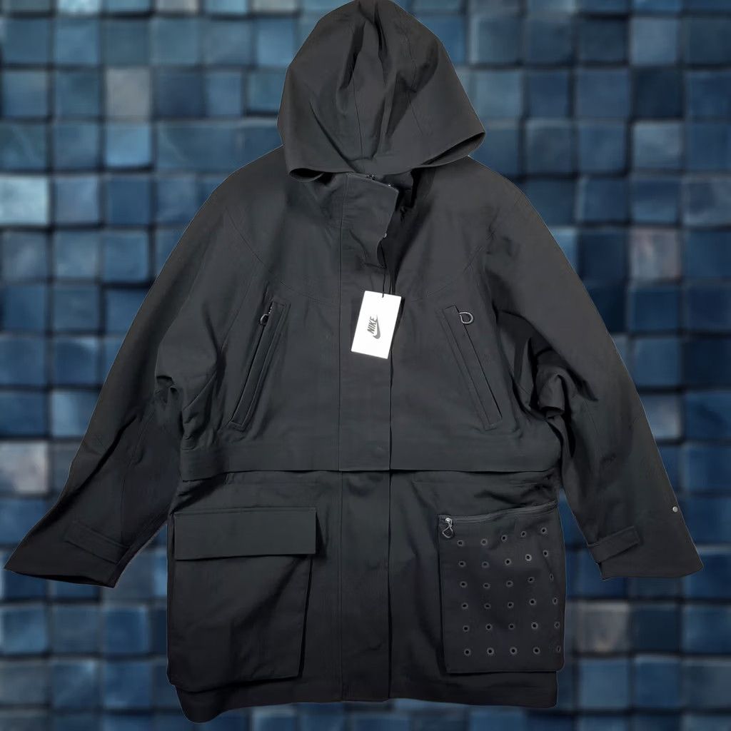 Nike NIKE NIKELAB 2 in 1 Crop JACKET RAIN Wind COAT BLACK AH7236-010 WOMEN's M Jacket Size M / US 6-8 / IT 42-44 - 1 Thumbnail