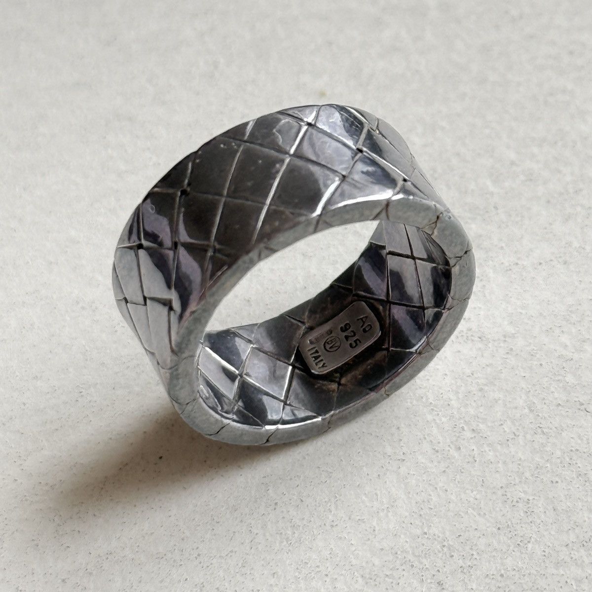 Bottega Veneta Bottega Veneta Sterling Silver Woven Ring Size ONE SIZE - 6 Thumbnail