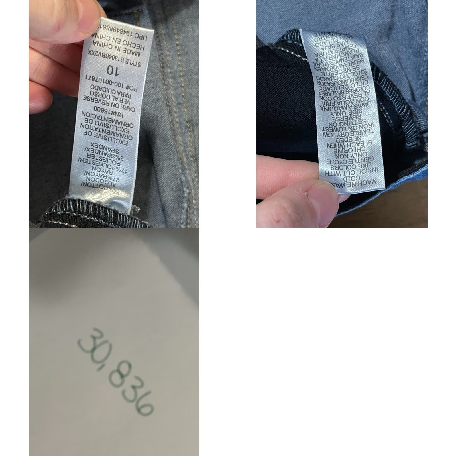 Vintage Democracy Jeans, Women's Jeans, Blue, Denim, Skinny, Pockets, Size 10, Regular, 32 in Waist, 27 in Inseam, Ab Technology, Medium Wash, Non- N/A Size 32" / US 10 / IT 46 - 8 Thumbnail
