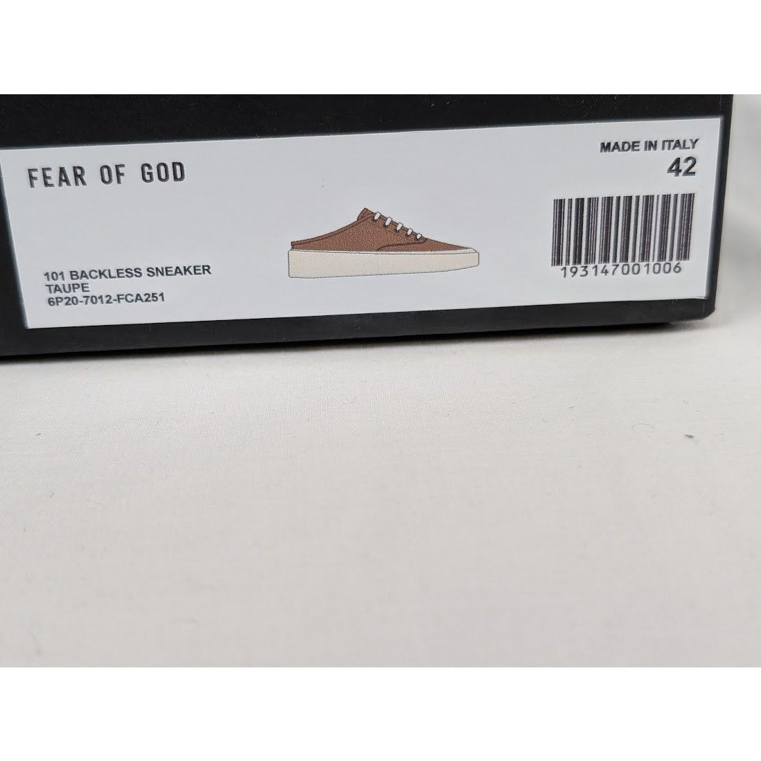 Fear of God o1rshd1 101 Backless Sneakers in Taupe Size US 9 / EU 42 - 18 Thumbnail