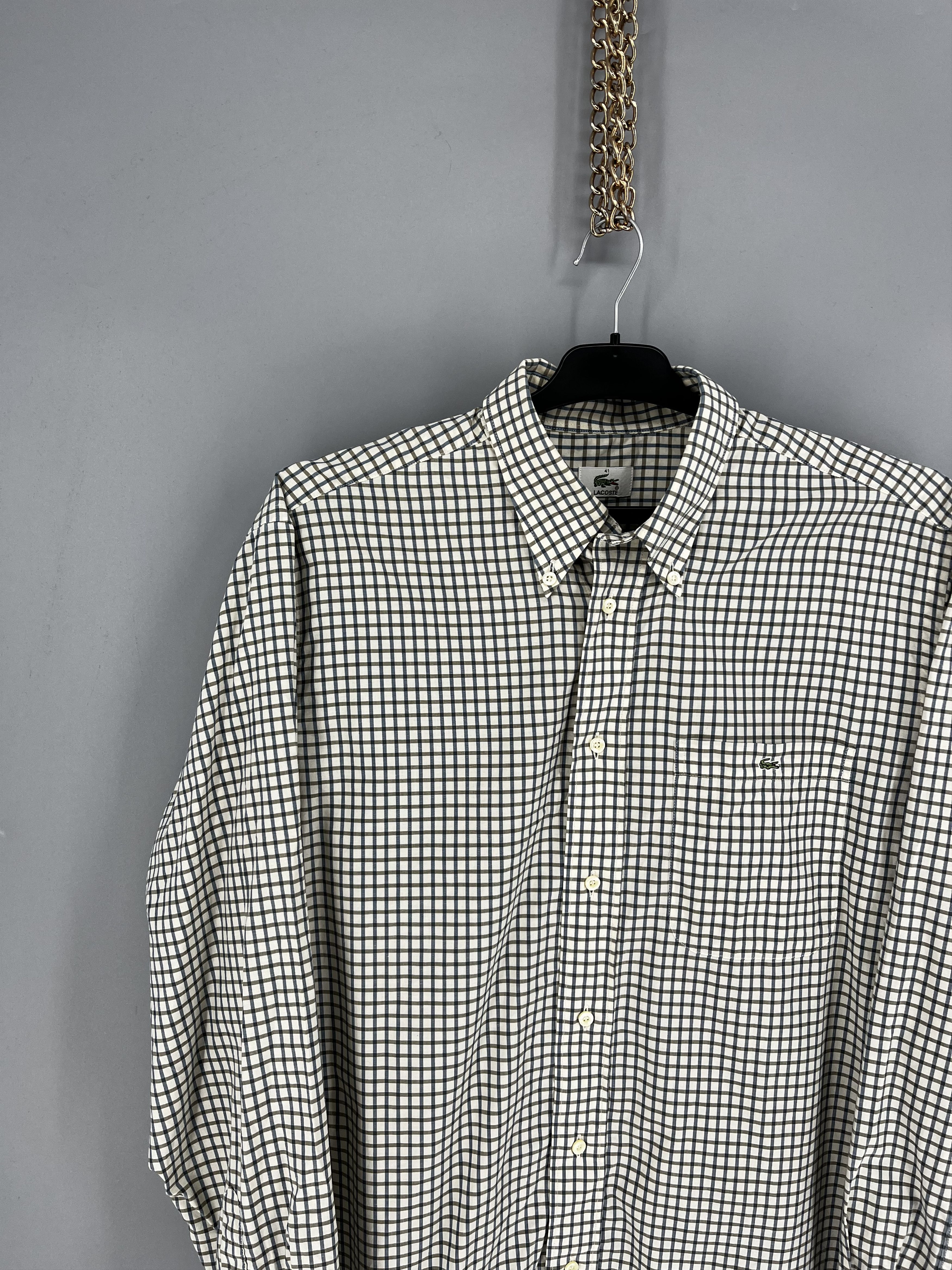 Lacoste Lacoste vintage luxury streetwear shirt Size US L / EU 52-54 / 3 - 4 Thumbnail