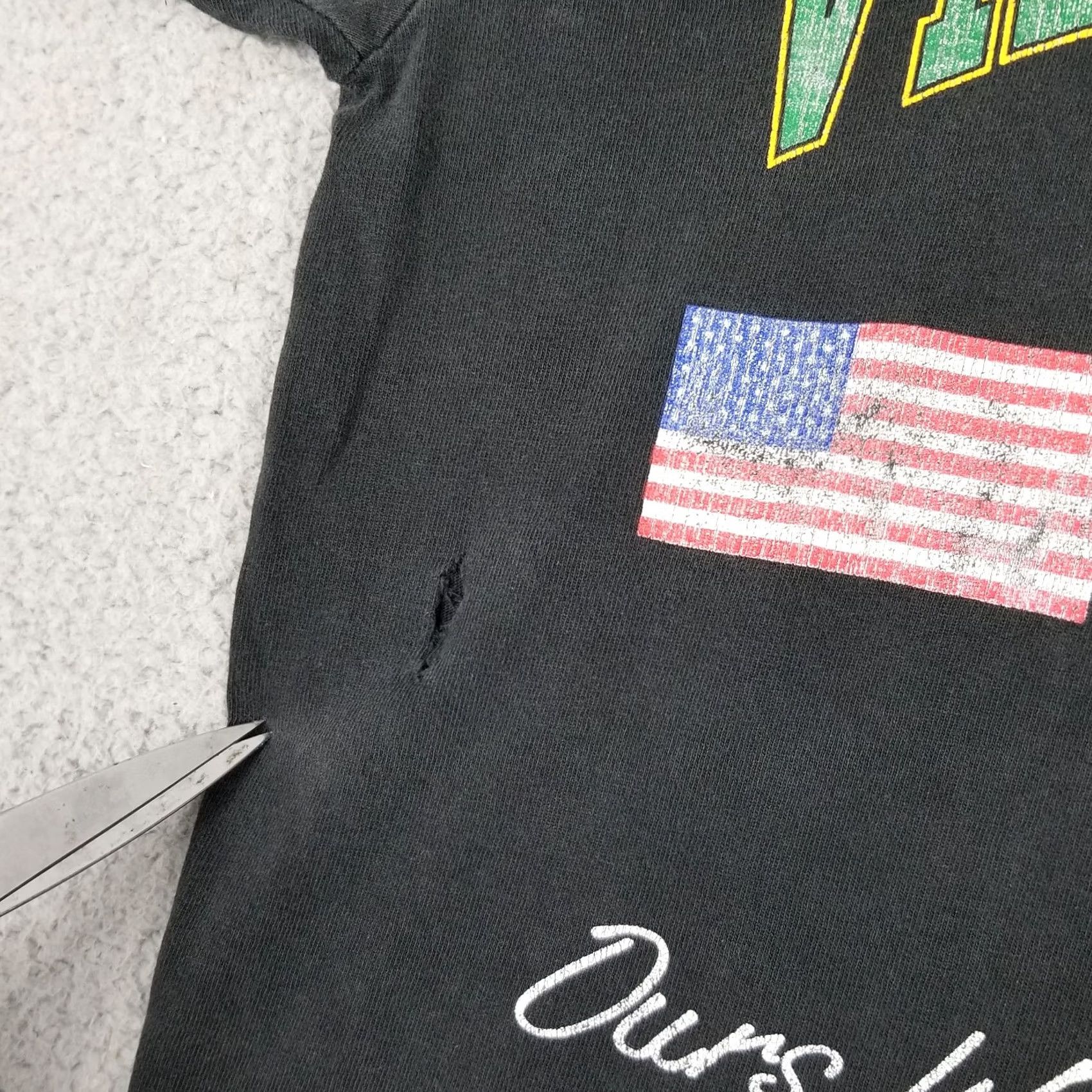 Vintage Vintage Vietnam Vet Shirt Black Adult Medium Graphic Tee Military Grunge Marine Corps Mens Size US M / EU 48-50 / 2 - 2 Thumbnail