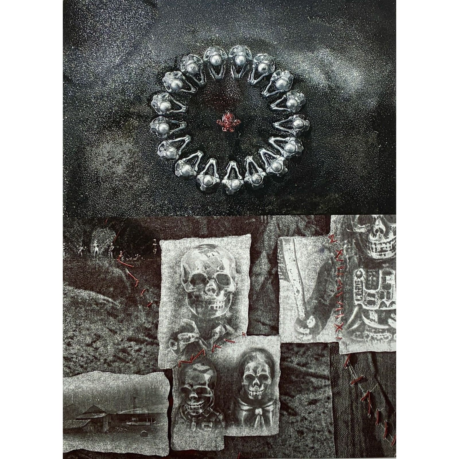 Chrome Hearts × Japanese Brand × Vintage Chrome Hearts skulls photo Poster framed 9x11 Size ONE SIZE - 2 Thumbnail