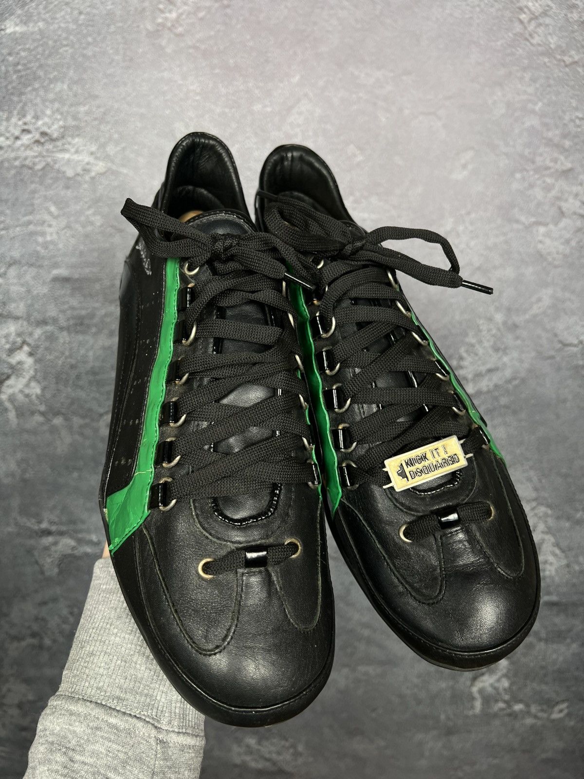 Dsquared2 Hype Dsquared2 Kick It Leather Y2k Low Top Sneakers Size US 11 / EU 44 - 7 Thumbnail