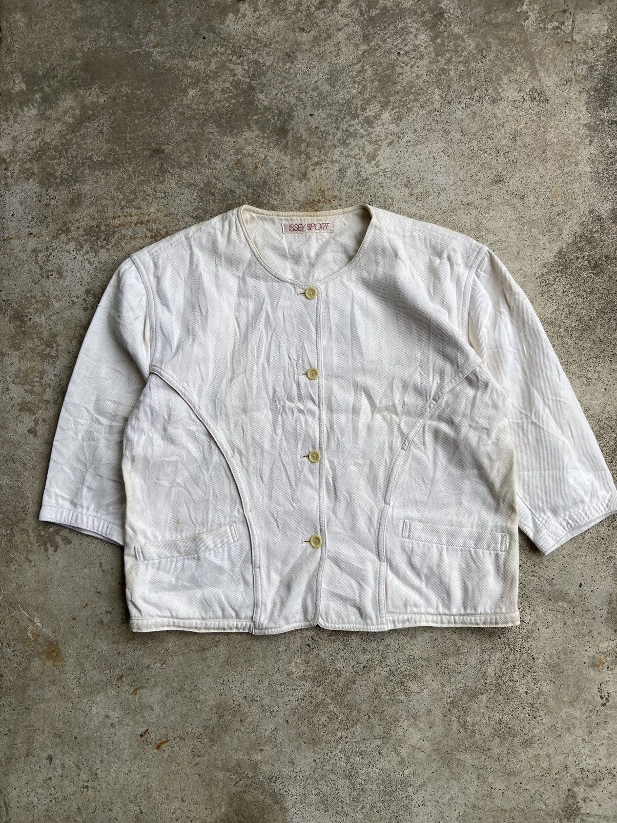 Issey Miyake 1980s Issey Sport by Issey Miyake Care Label Boxy Jacket Size US M / EU 48-50 / 2 - 1 Thumbnail