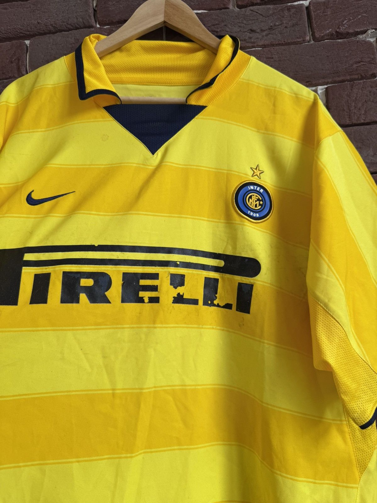 Nike × Vintage 90s Nike FC Inter Medional Football Soccer Vintage Jersey Size US XL / EU 56 / 4 - 4 Thumbnail