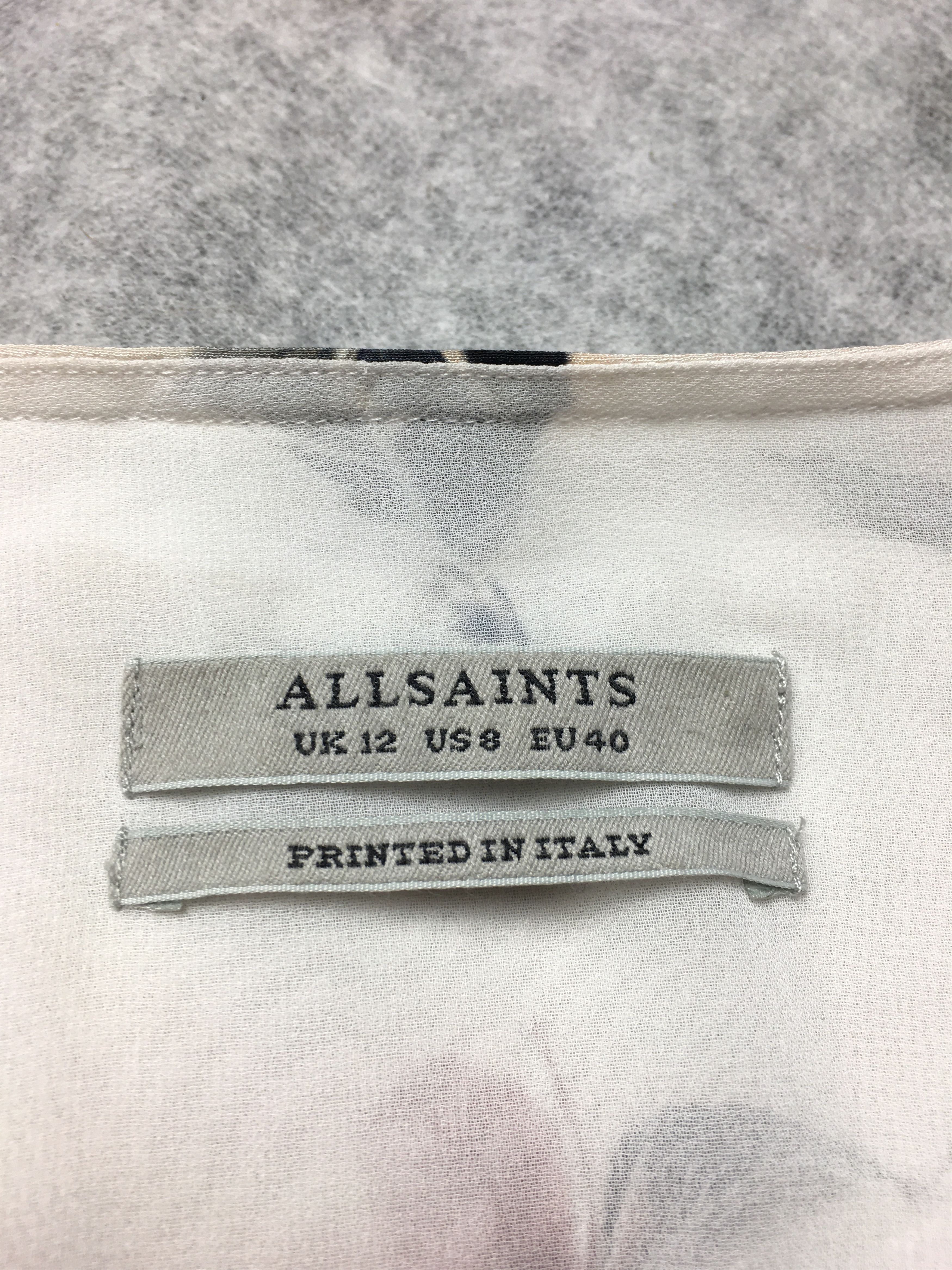 Allsaints AllSaints Airie Canna Silk Dress in Chalk White Size US Size M / US 6-8 / IT 42-44 - 9 Thumbnail