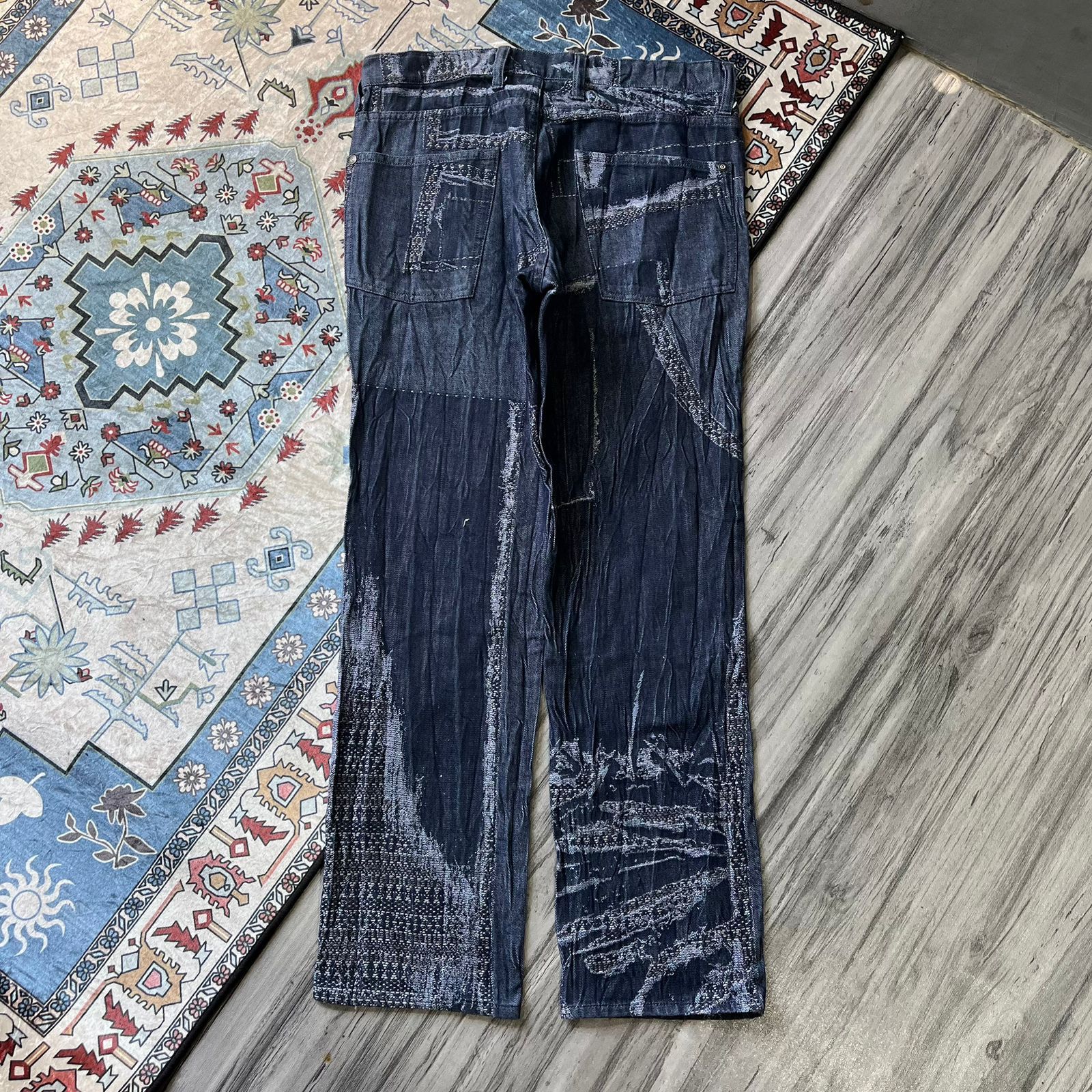 Issey Miyake Issey Miyake Boro Denim Pants Size US 34 / EU 50 - 4 Thumbnail
