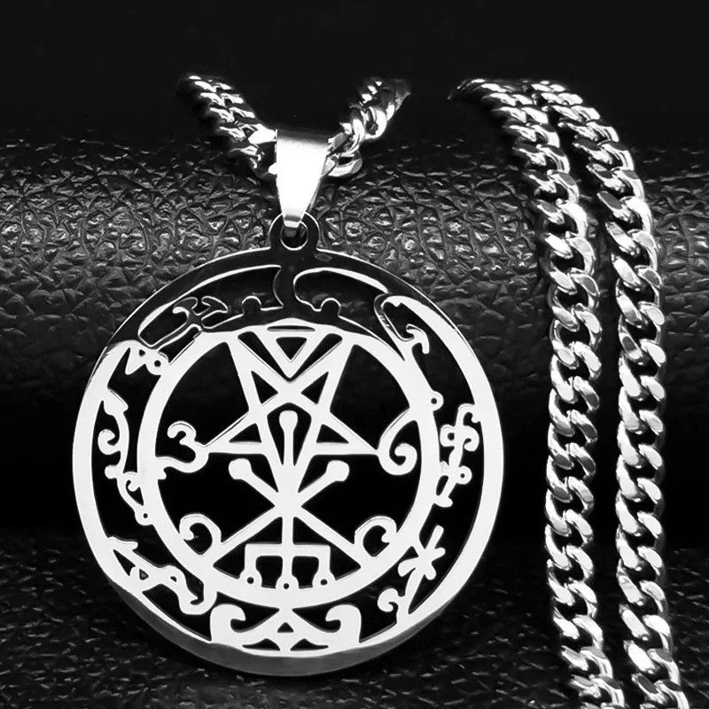 Jewelry Stainless Steel Satan Necklace Size ONE SIZE - 1 Thumbnail