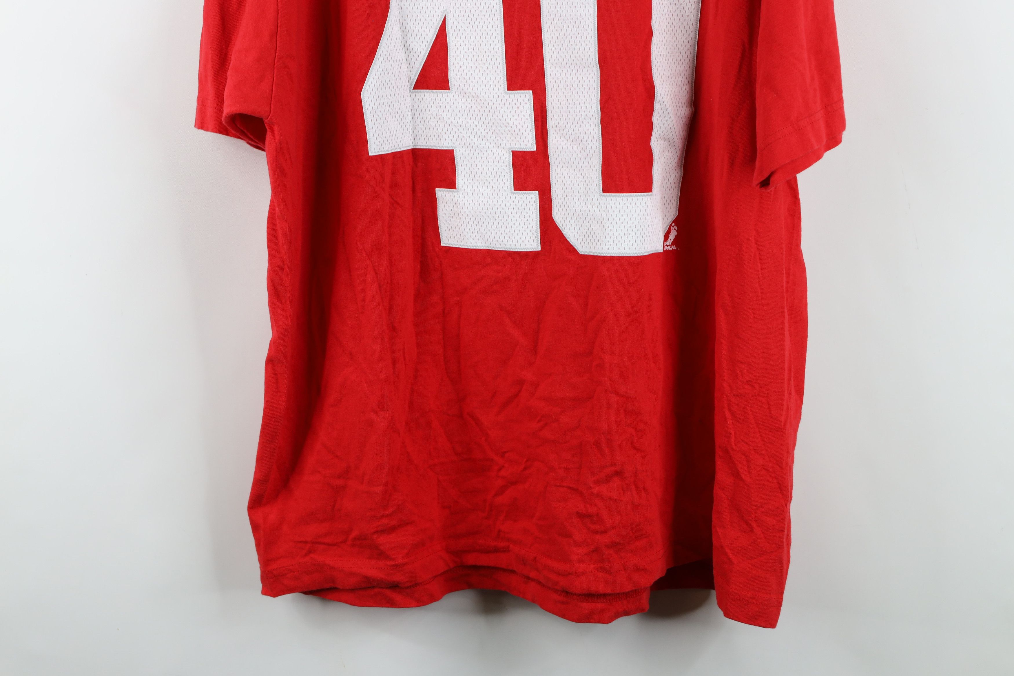 Reebok Vintage Reebok Zetterberg Red Wings Hockey Jersey T-Shirt Size US XL / EU 56 / 4 - 16 Thumbnail