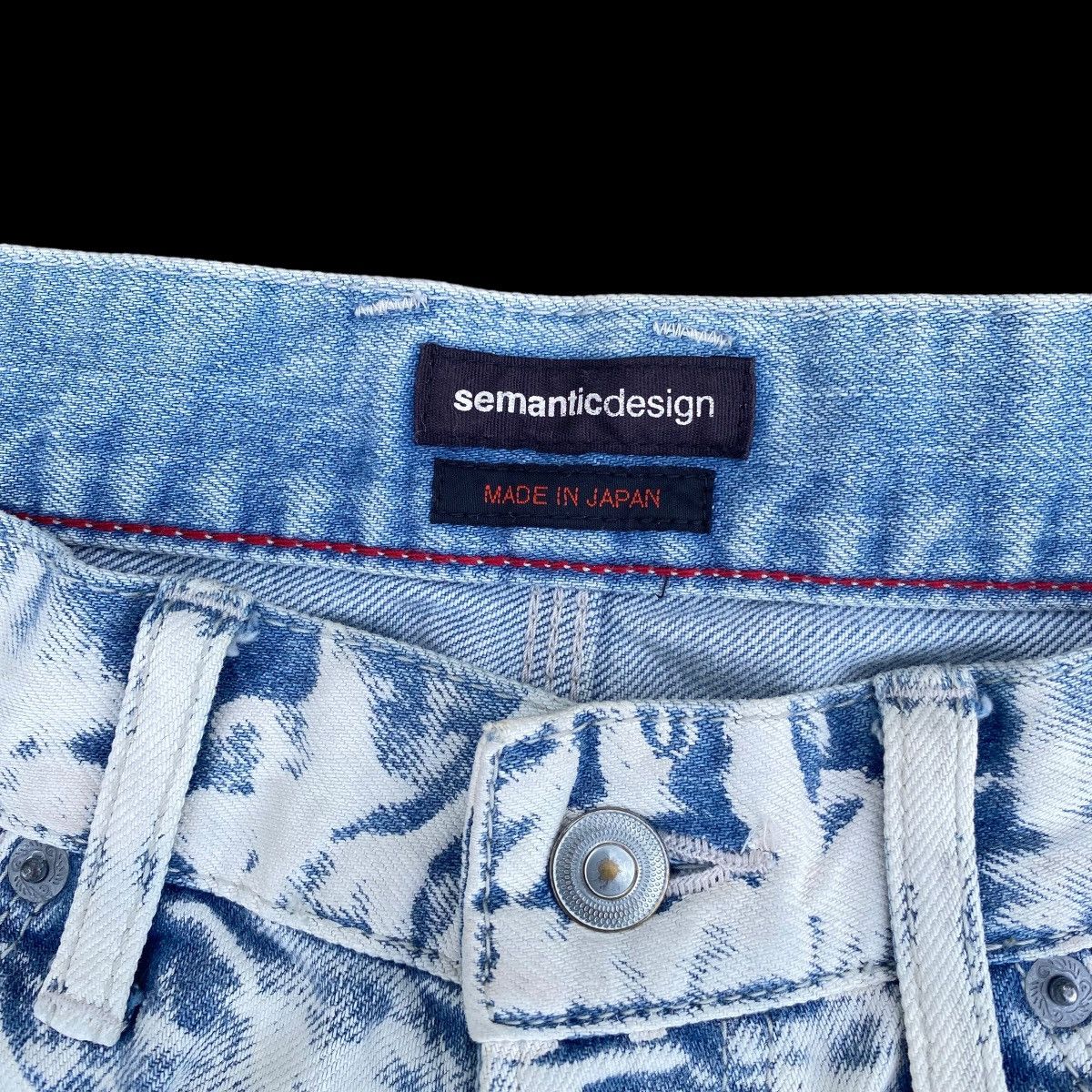 Japanese Brand × semanticdesign Semantic Design Snake Design Made In Japan Denim Jeans Size US 34 / EU 50 - 11 Thumbnail