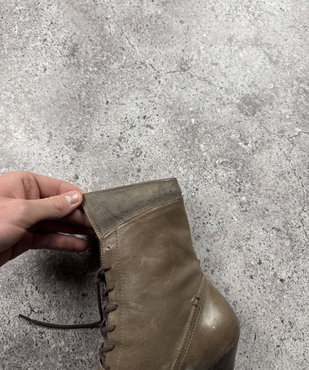 If Six Was Nine Vintage AS 98 Heel Rick Owens Style Leather Heels Boots Y2K Size US 7 / IT 37 - 25 Thumbnail