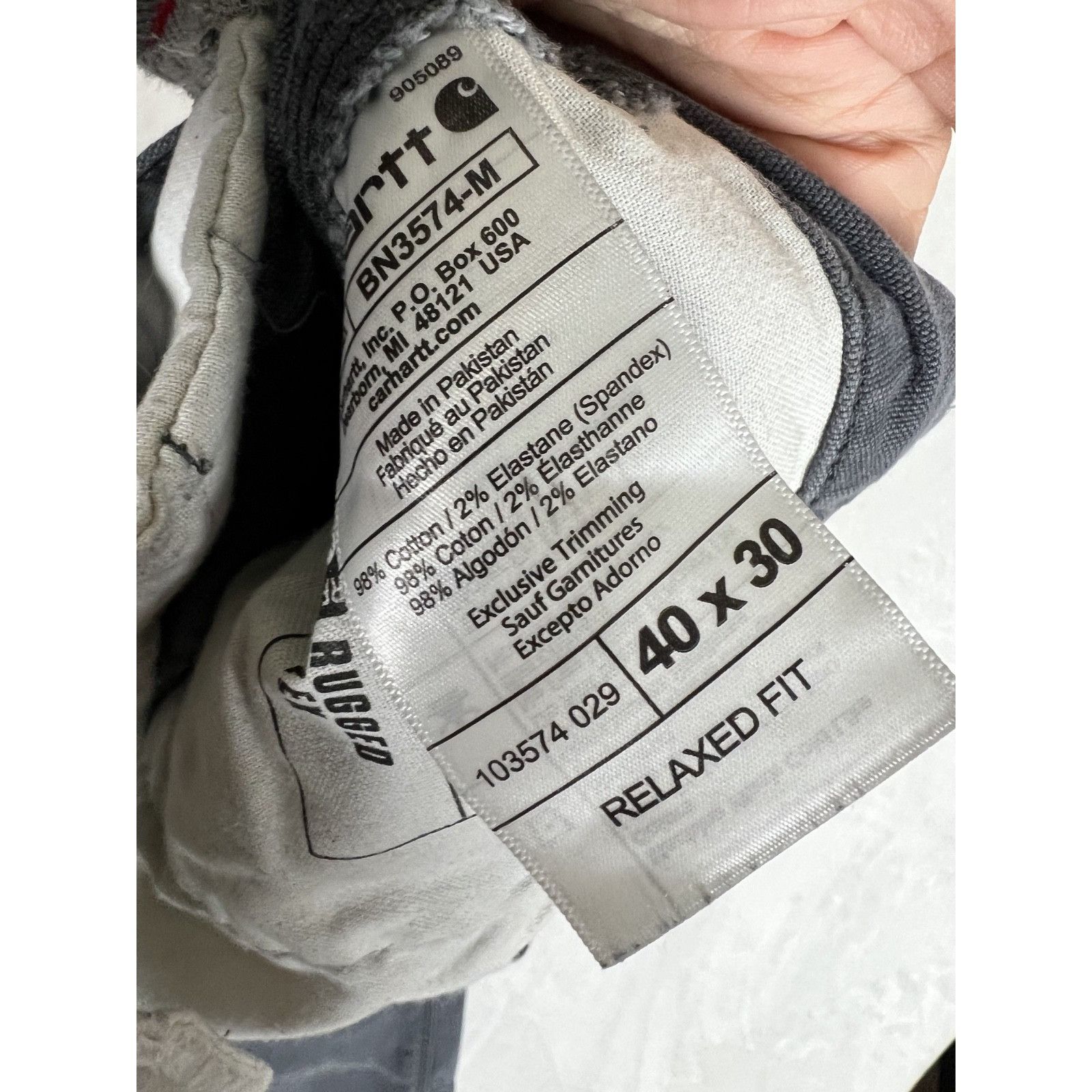 Carhartt Carhartt Work Pants 40×30 Relaxed Fit Gray Cargo Pants Canva Size US 40 / EU 56 - 7 Thumbnail