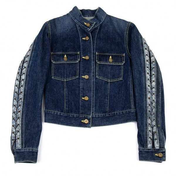 Issey Miyake issey miyake The stitching deconstructs the denim jacket Size US M / EU 48-50 / 2 - 1 Thumbnail