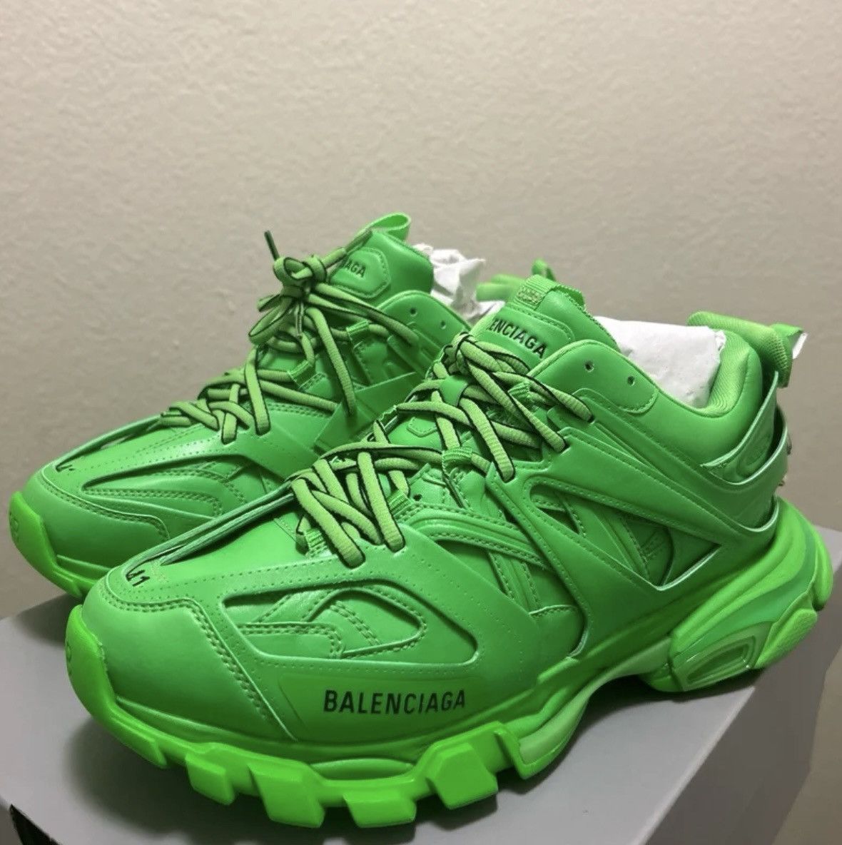 Balenciaga Balenciaga leather Track Trainers Size US 8 / EU 41 - 1 Thumbnail