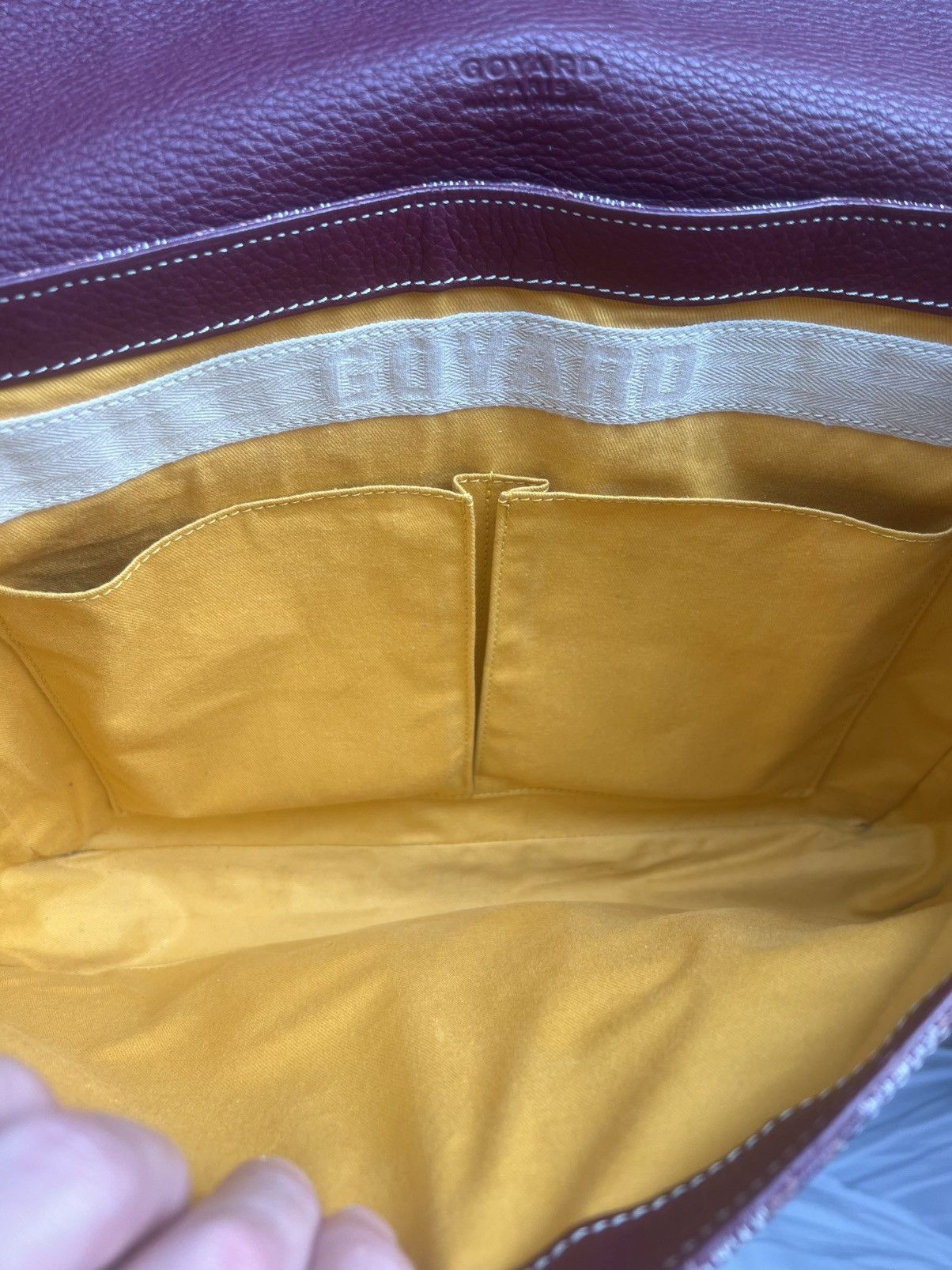 Goyard Goyard 2012 Burgundy Grand Bleu GM Messenger Bag Size ONE SIZE - 4 Thumbnail