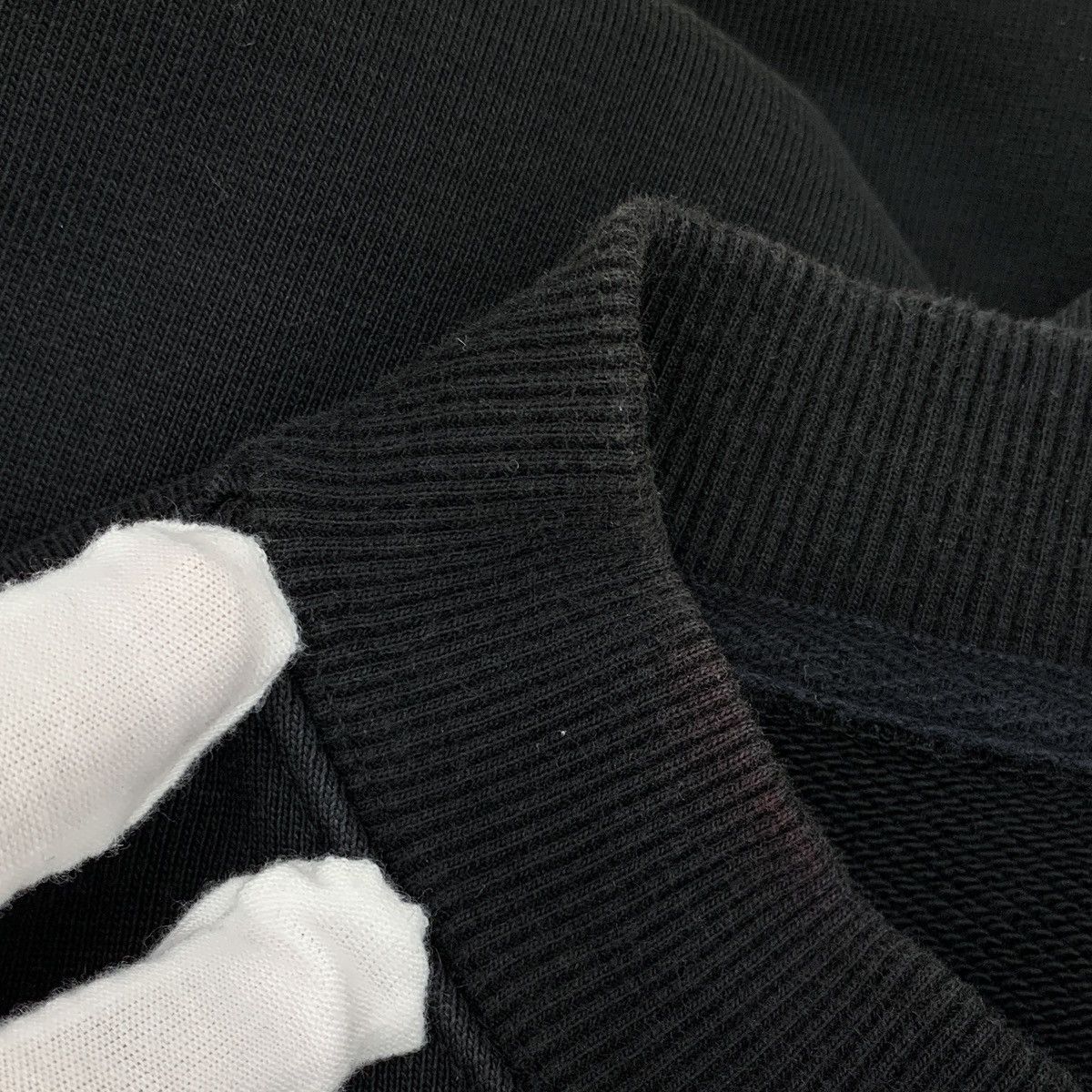 WE11DONE We11Done Black Letter Cotton Sweatshirt Size ONE SIZE - 6 Thumbnail