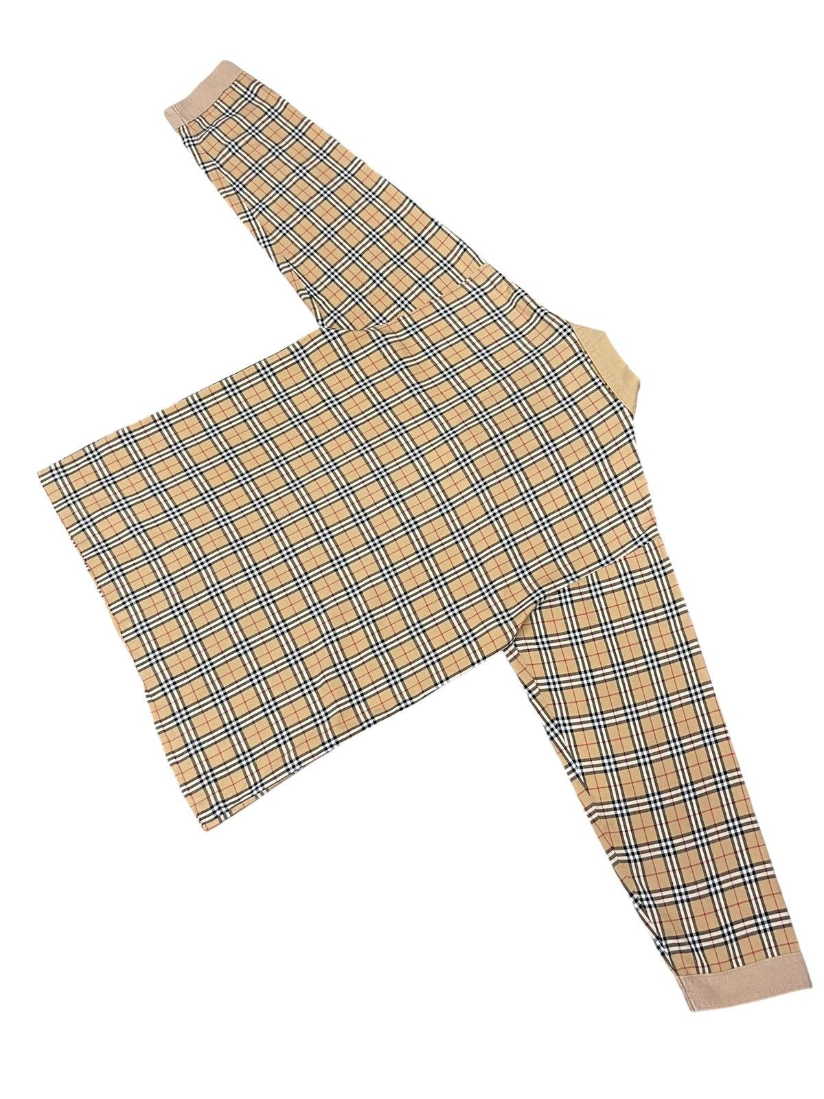 Burberry Vintage BURBERRYS' Nova Check Longsleeve Pajama Shirt Size US S / EU 44-46 / 1 - 5 Thumbnail